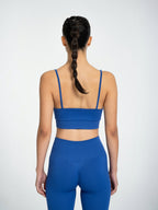 W-Flow Seamless V-Neck Adjustable Strap Ribbed 2-Piece Workout Set (Bra & Leggings)