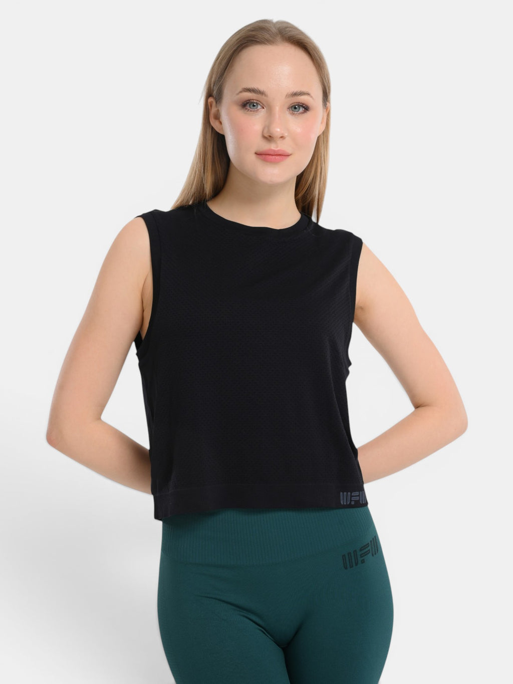 W-Air Seamless Sleeveless Crop T-Shirt
