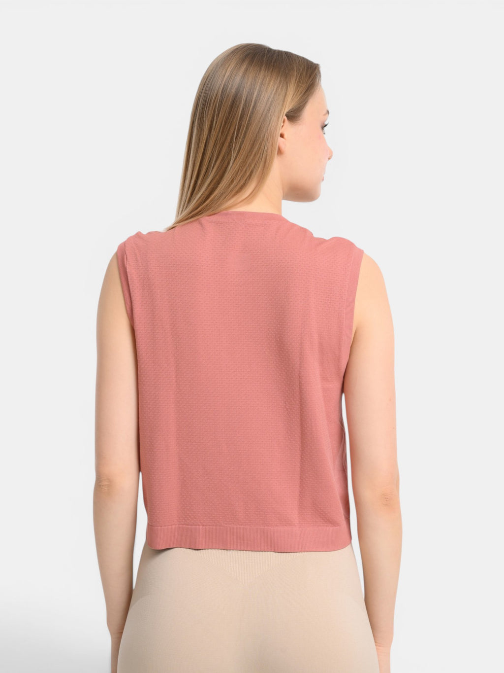 W-Air Seamless Sleeveless Crop T-Shirt