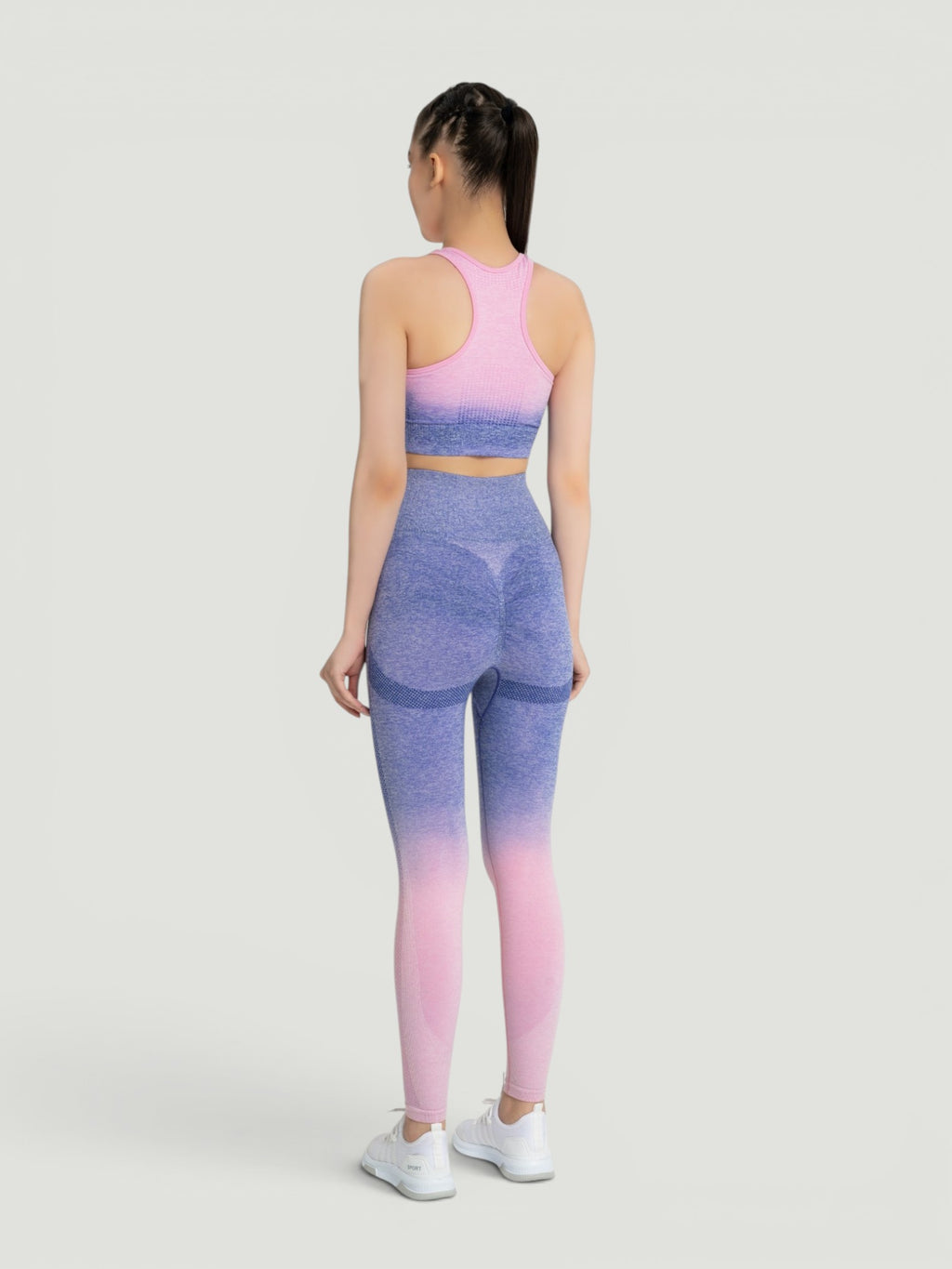 W-Touch Gradient Seamless Push-Up Workout Set (Bra & Leggings)