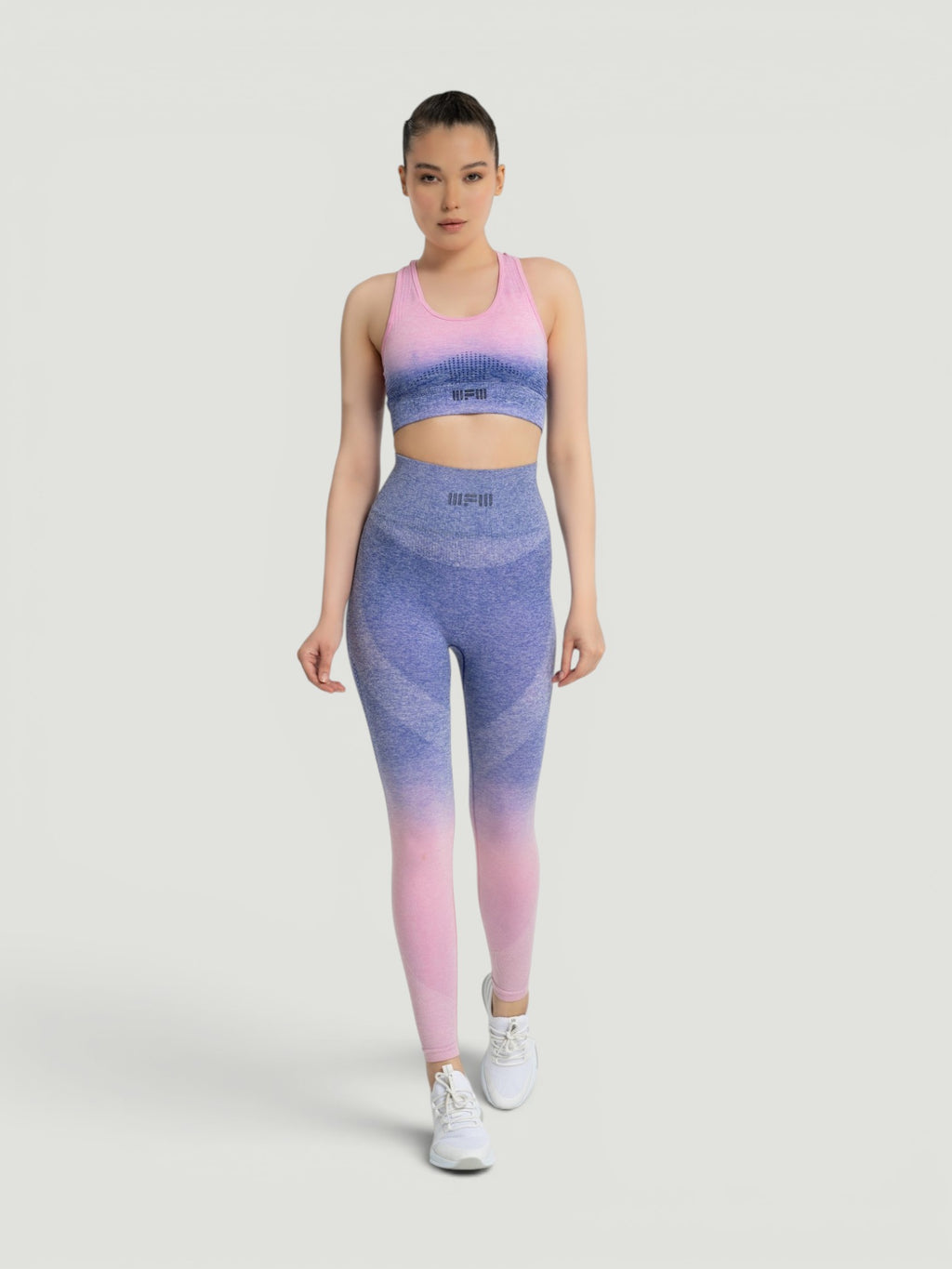 W-Touch Gradient Seamless Push-Up Workout Set (Bra & Leggings)