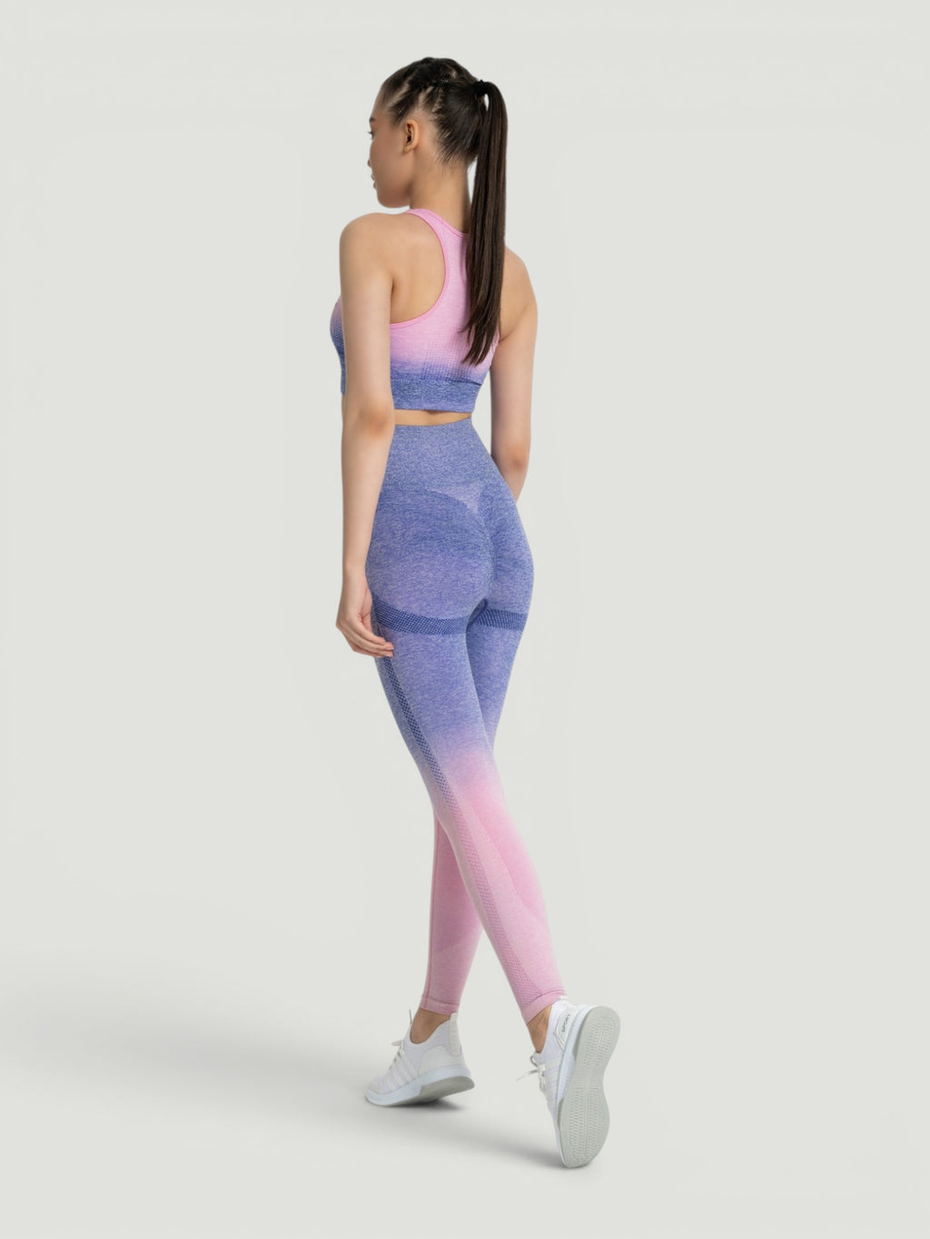 W-Touch Gradient Seamless Push-Up Workout Set (Bra & Leggings)
