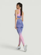 W-Touch Gradient Seamless Push-Up Workout Set (Bra & Leggings)