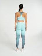 W-Fade Melange Seamless Ombre Push-Up 2-Piece Workout Set (Bra & Leggings)