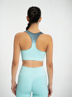W-Fade Melange Seamless Ombre Push-Up 2-Piece Workout Set (Bra & Leggings)