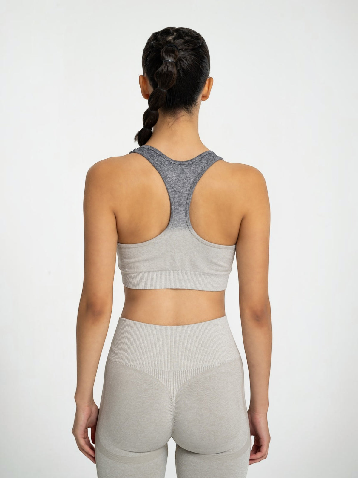 W-Fade Melange Seamless Ombre Push-Up 2-Piece Workout Set (Bra & Leggings) (Kopya)
