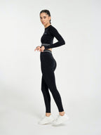 W-Circle Seamless Push-Up Striped High-Waisted Leggings