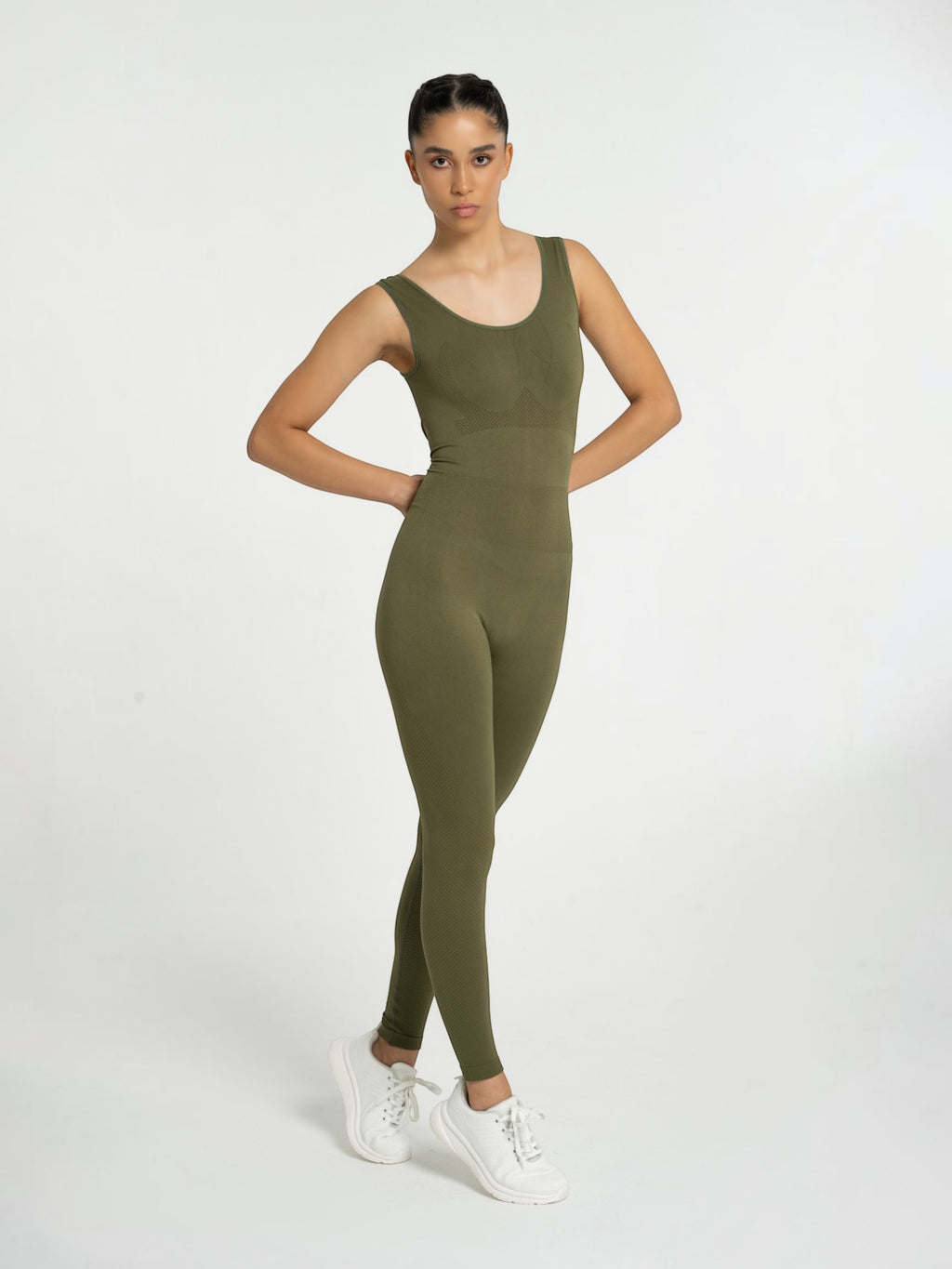 W-Catch Seamless Cross-Back Full-Length Bodysuit (Catsuit)