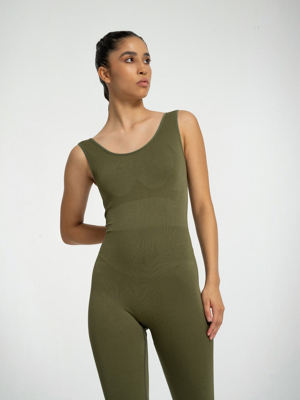 W-Catch Seamless Cross-Back Full-Length Bodysuit (Catsuit)