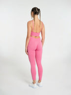 W-Comford Duo Seamless Push-Up Ribbed 2-Piece Workout Set (Bra & Leggings)