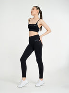 W-Comford Duo Seamless Push-Up Ribbed 2-Piece Workout Set (Bra & Leggings)