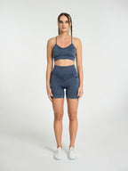 W-Wash Seamless Acid Wash Push-Up Shorts Set (Bra & Shorts)
