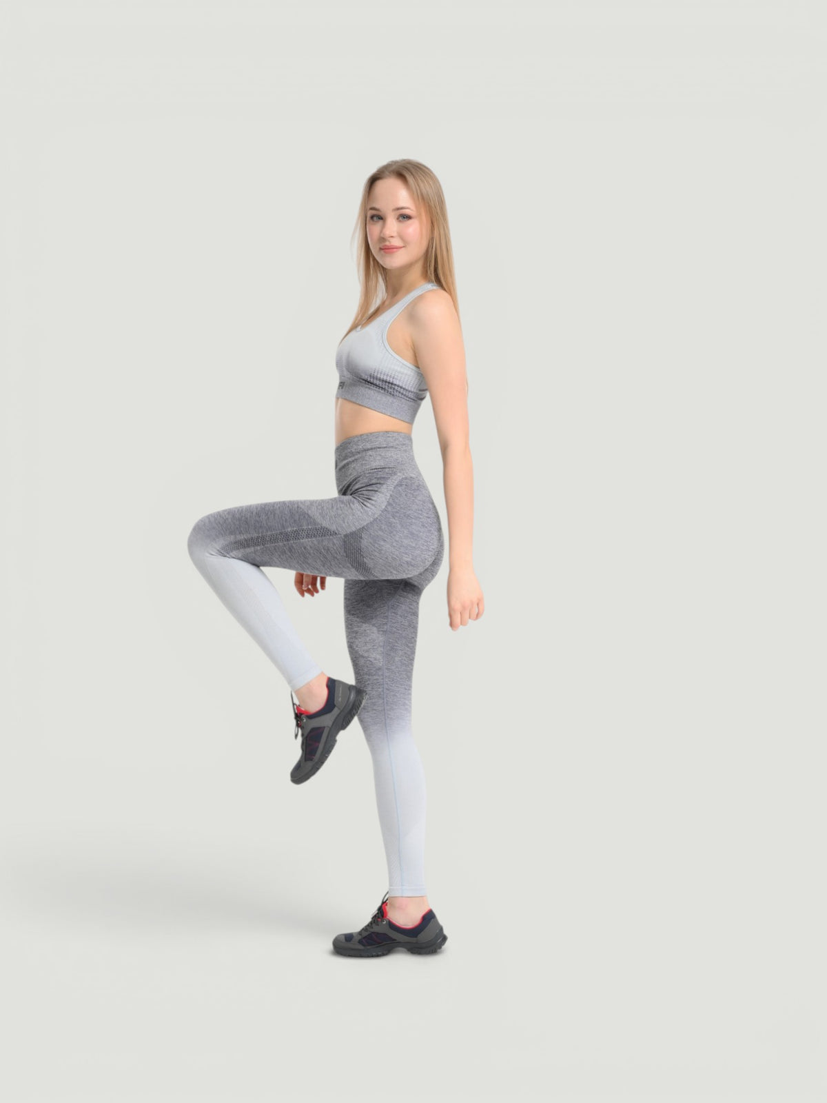 W-Touch Gradient Seamless Push-Up Workout Set (Bra & Leggings)