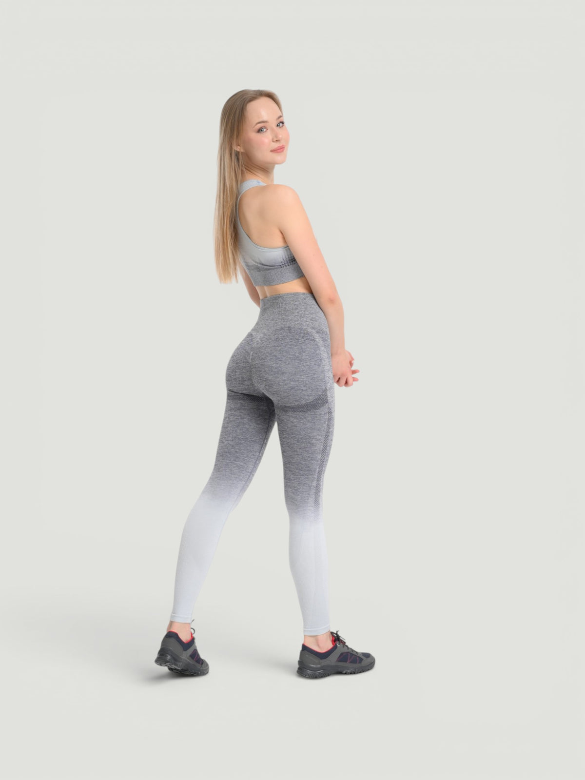W-Touch Gradient Seamless Push-Up Workout Set (Bra & Leggings)