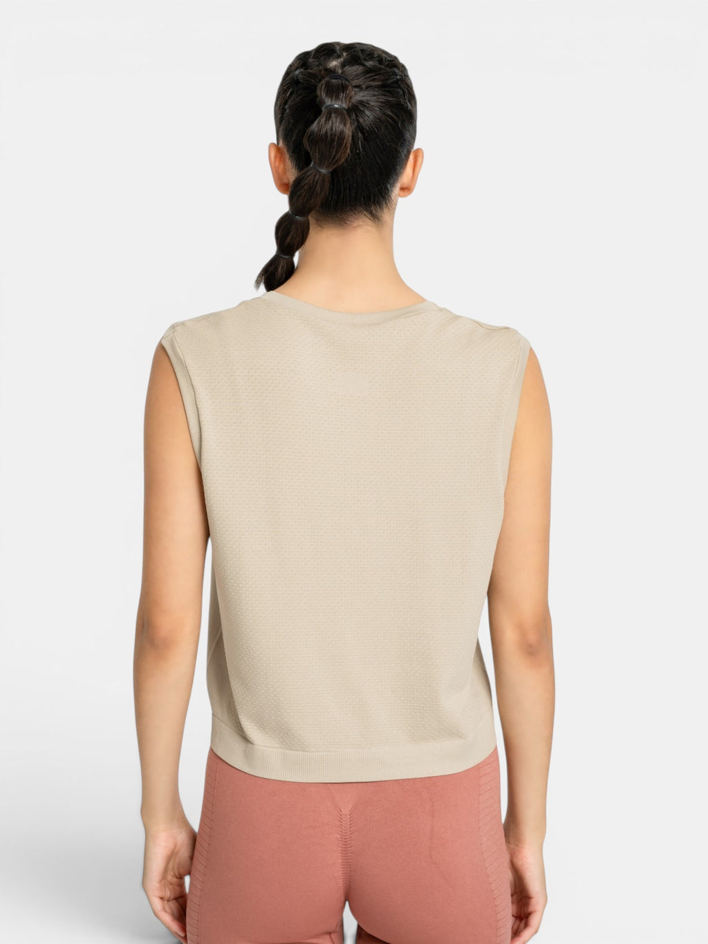 W-Air Seamless Sleeveless Crop T-Shirt