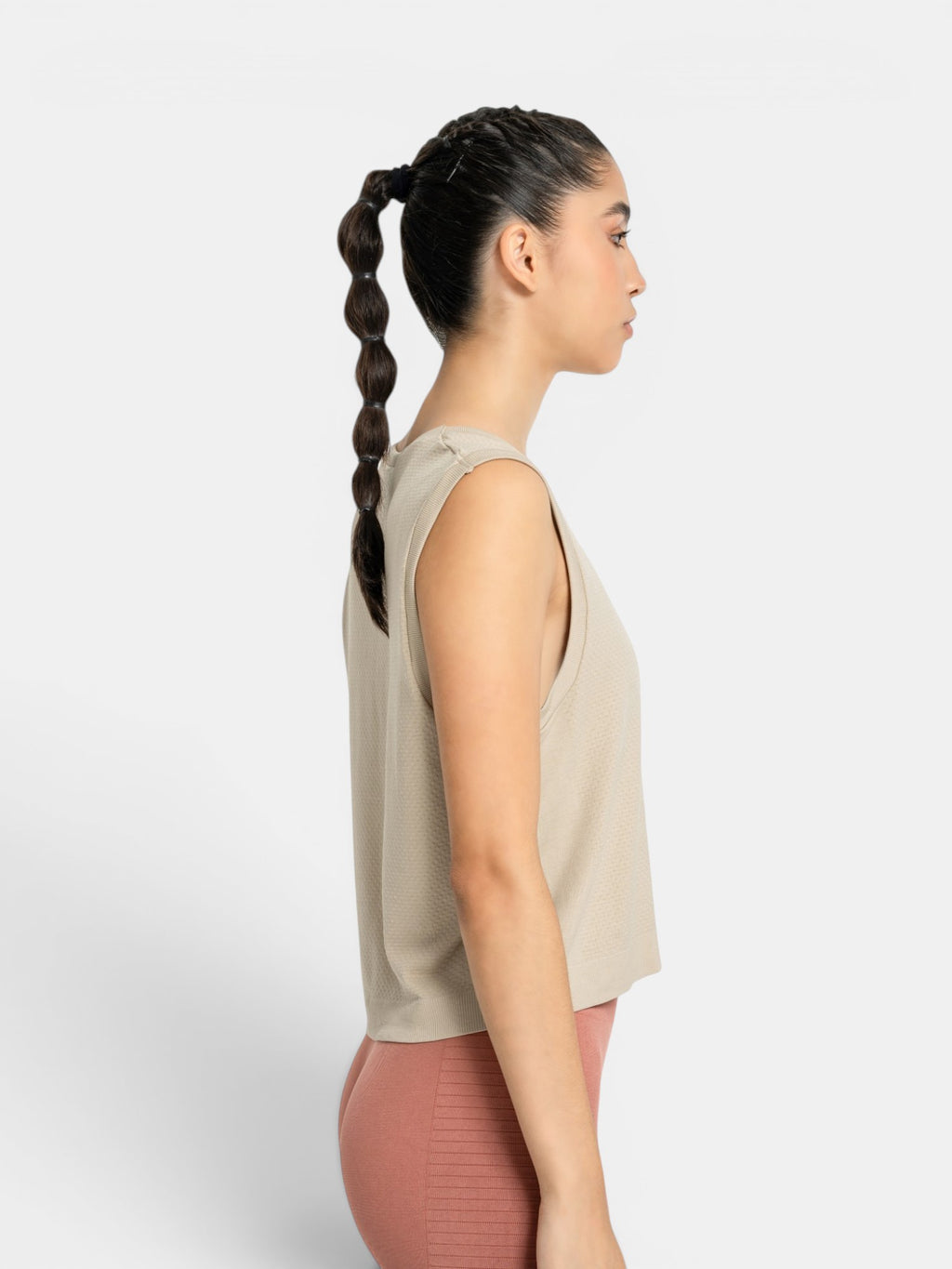 W-Air Seamless Sleeveless Crop T-Shirt