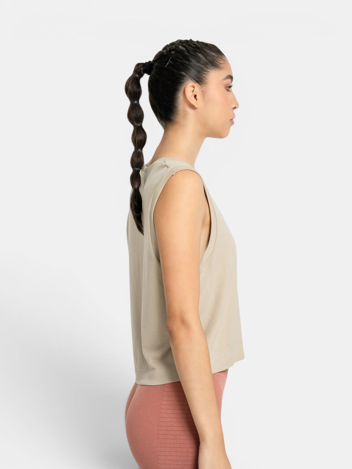 W-Air Seamless Sleeveless Crop T-Shirt