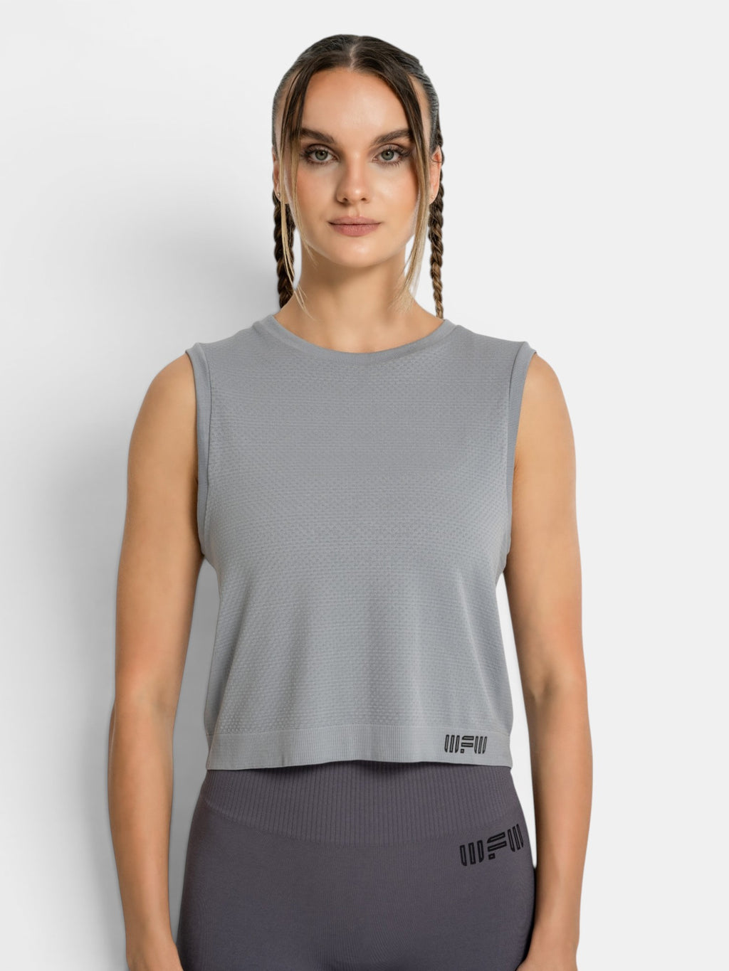 W-Air Seamless Sleeveless Crop T-Shirt