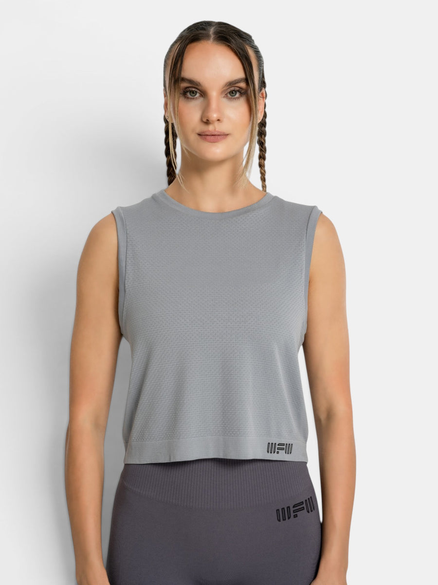 W-Air Seamless Sleeveless Crop T-Shirt