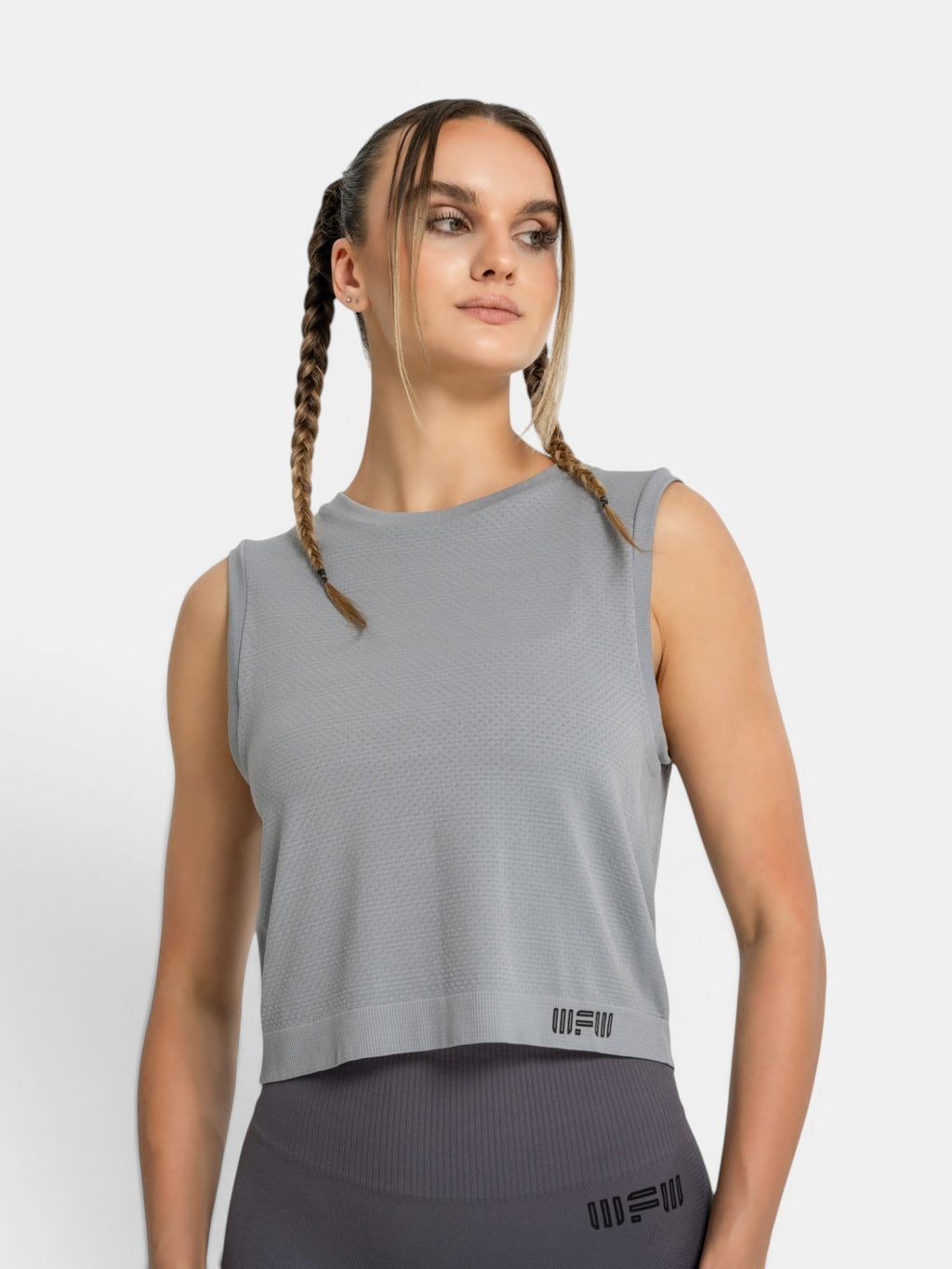 W-Air Seamless Sleeveless Crop T-Shirt