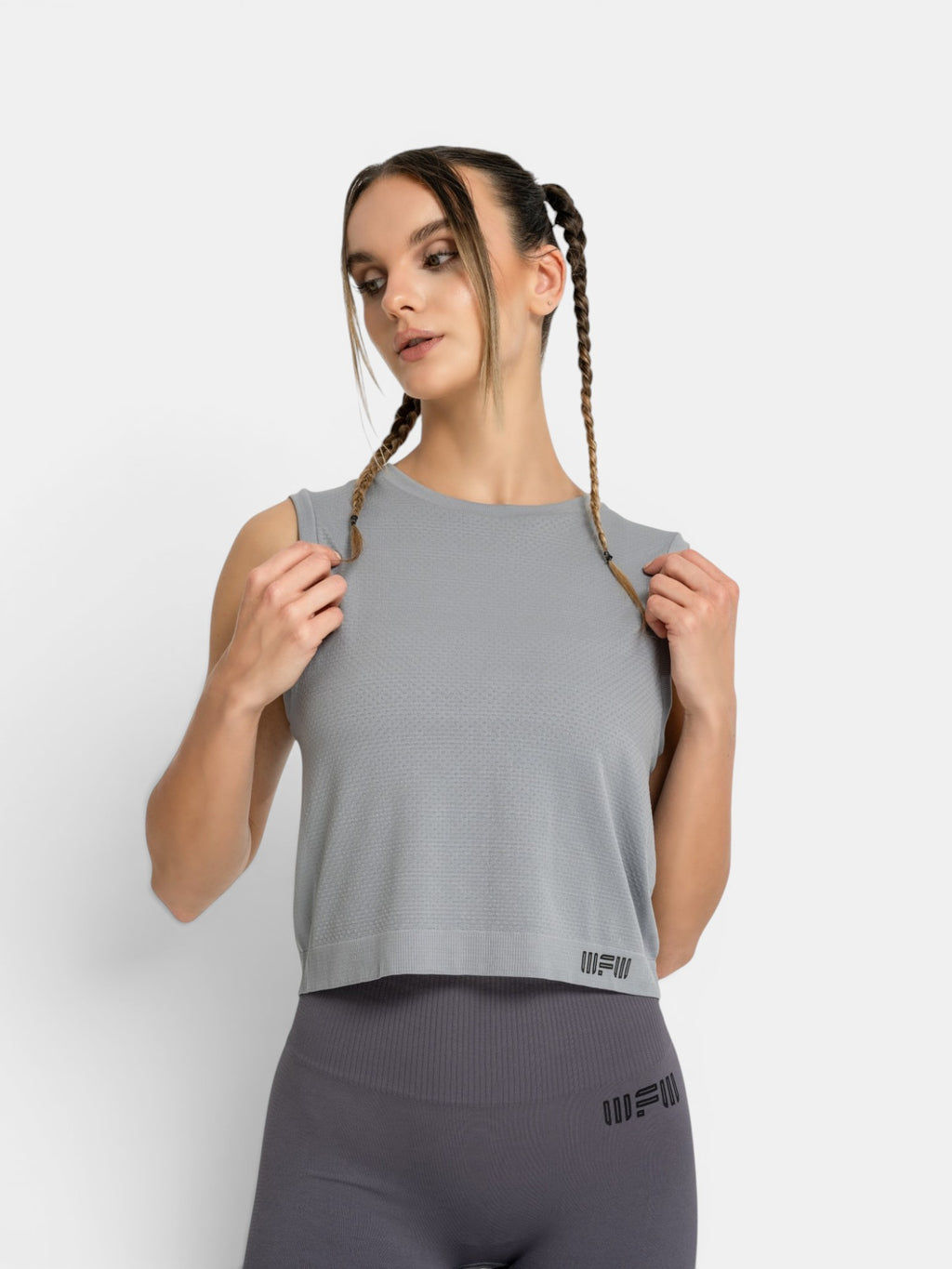 W-Air Seamless Sleeveless Crop T-Shirt