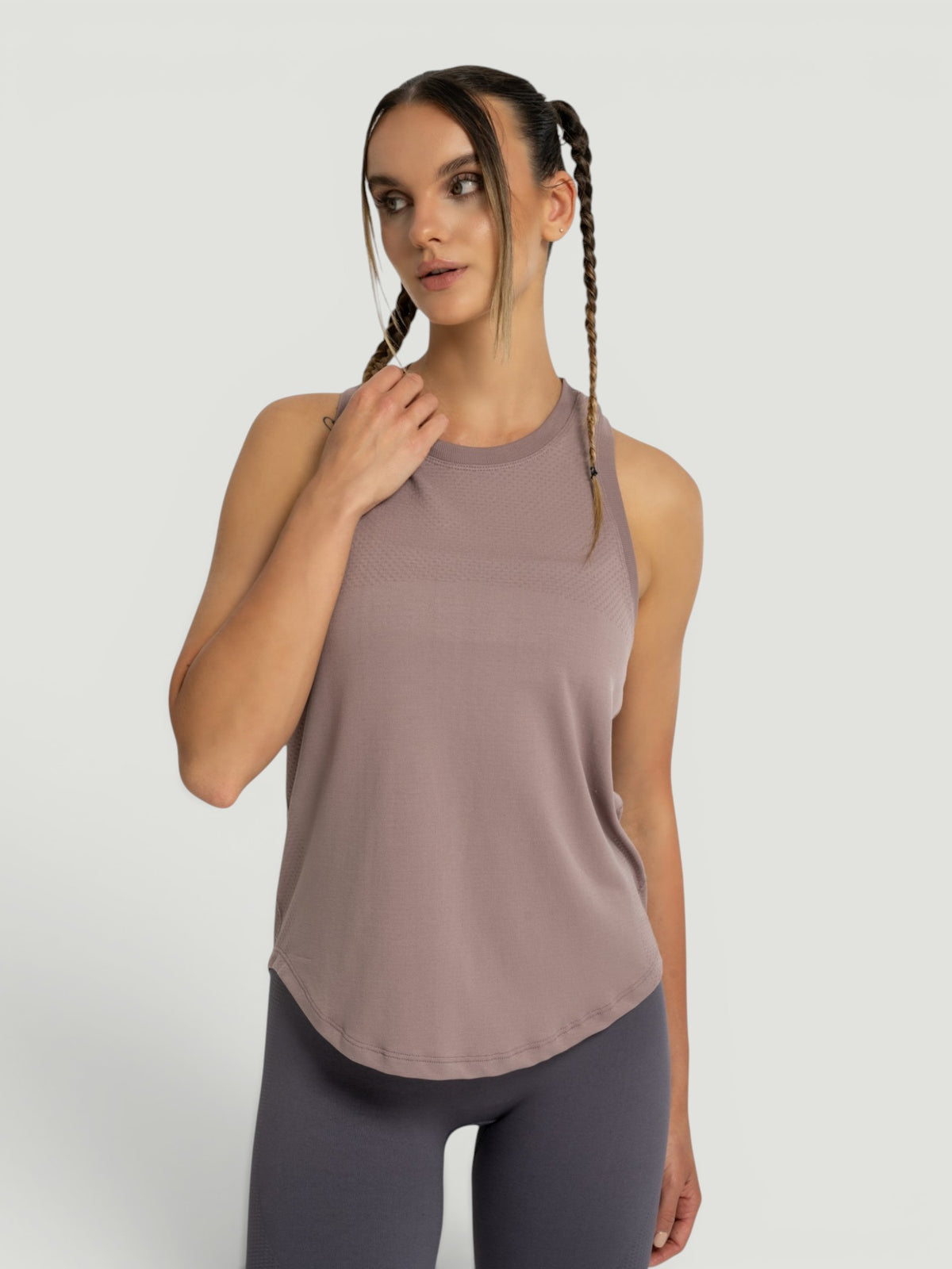 W-Breath Seamless Racerback Yoga Tank Top