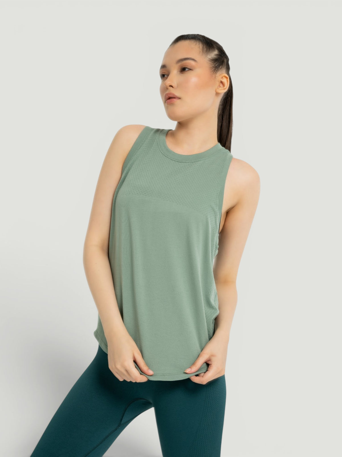 W-Breath Seamless Racerback Yoga Tank Top