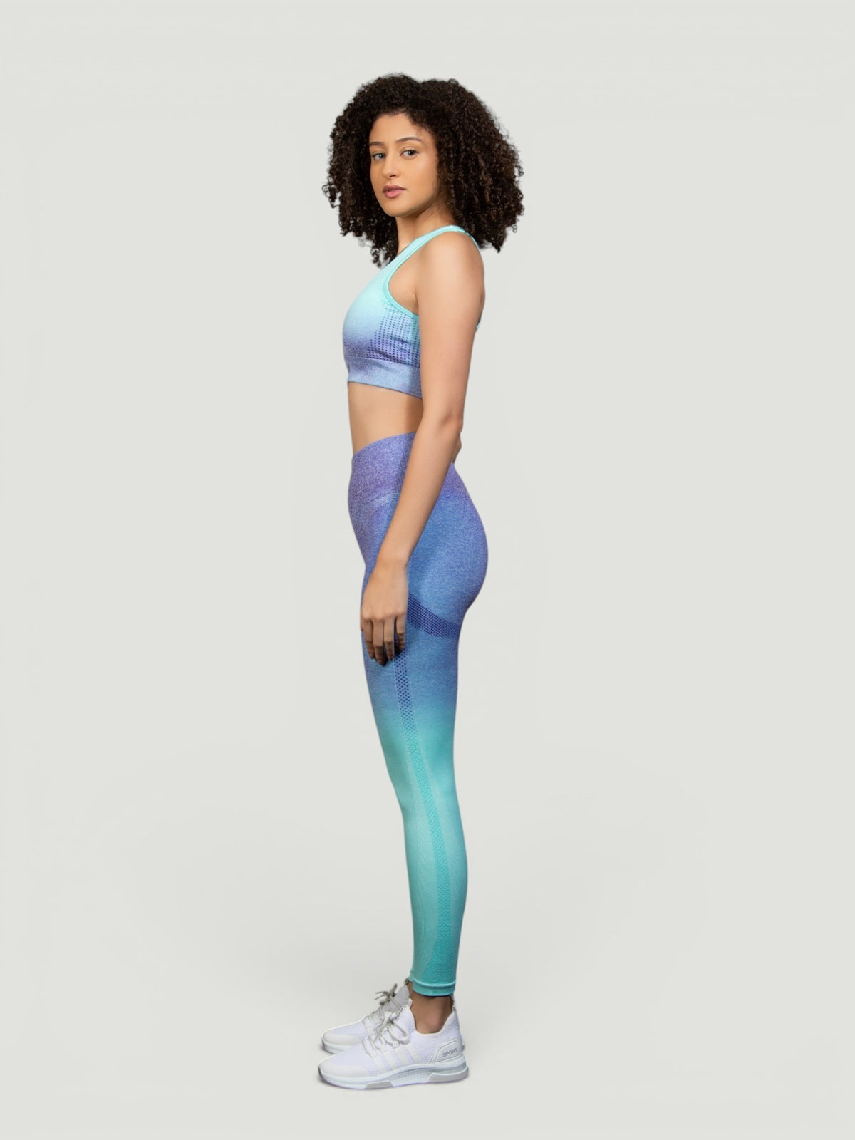 W-Touch Gradient Seamless Push-Up Workout Set (Bra & Leggings)