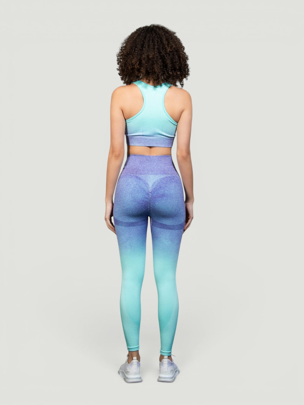 W-Touch Gradient Seamless Push-Up Workout Set (Bra & Leggings)