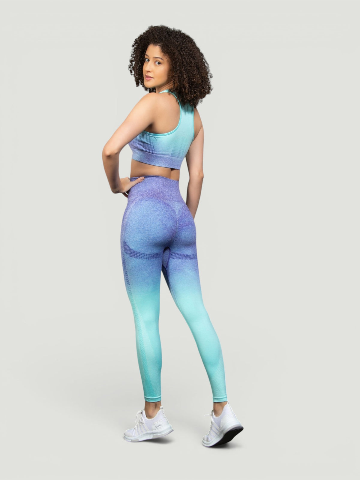 W-Touch Gradient Seamless Push-Up Workout Set (Bra & Leggings)