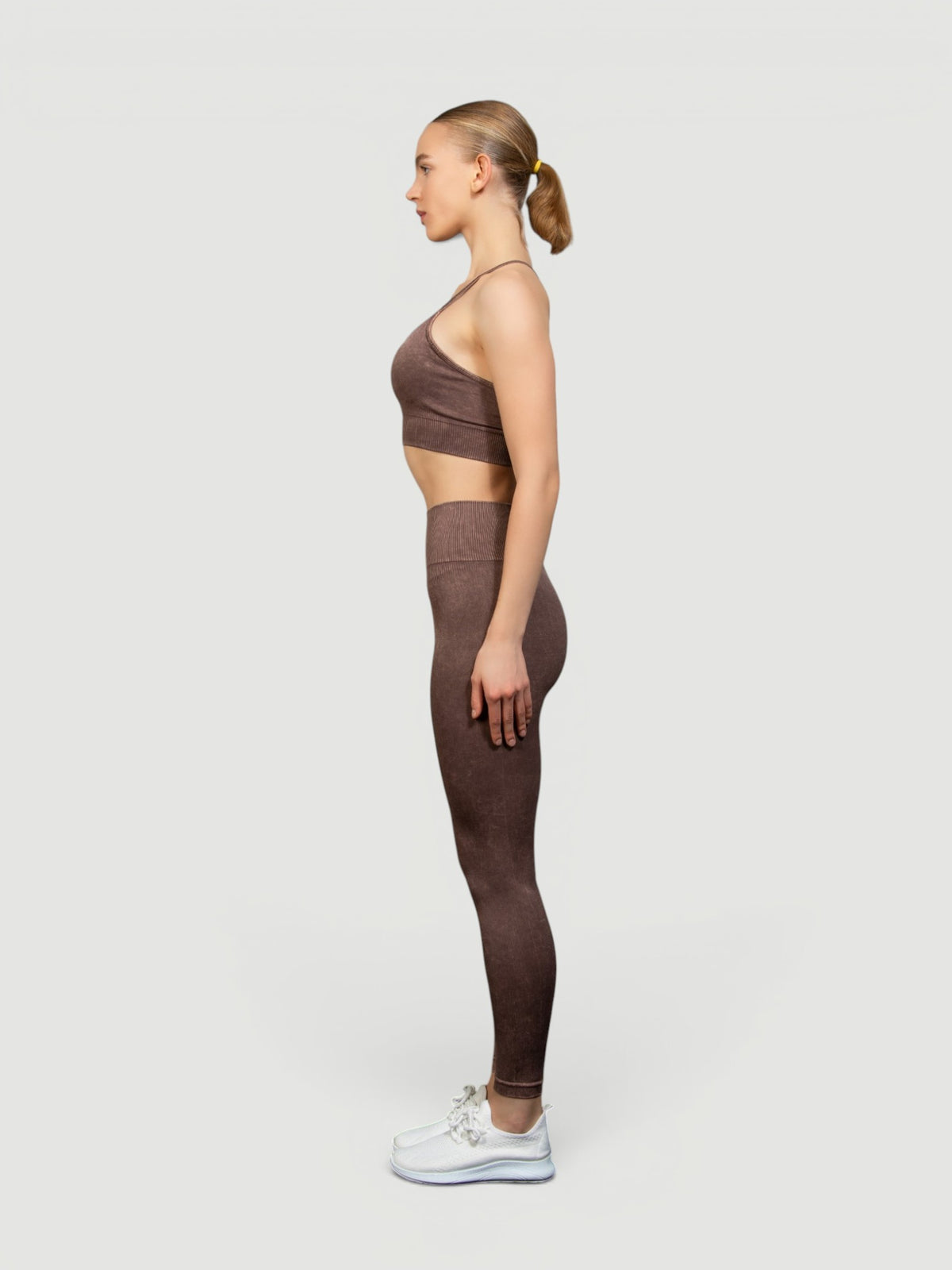 W-Wash Seamless Acid Wash Push-Up Workout Set (Bra & Leggings)