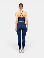 W-Lotus Seamless Strappy Cross-Back 2-Piece Yoga Workout Set (Bra & Leggings)