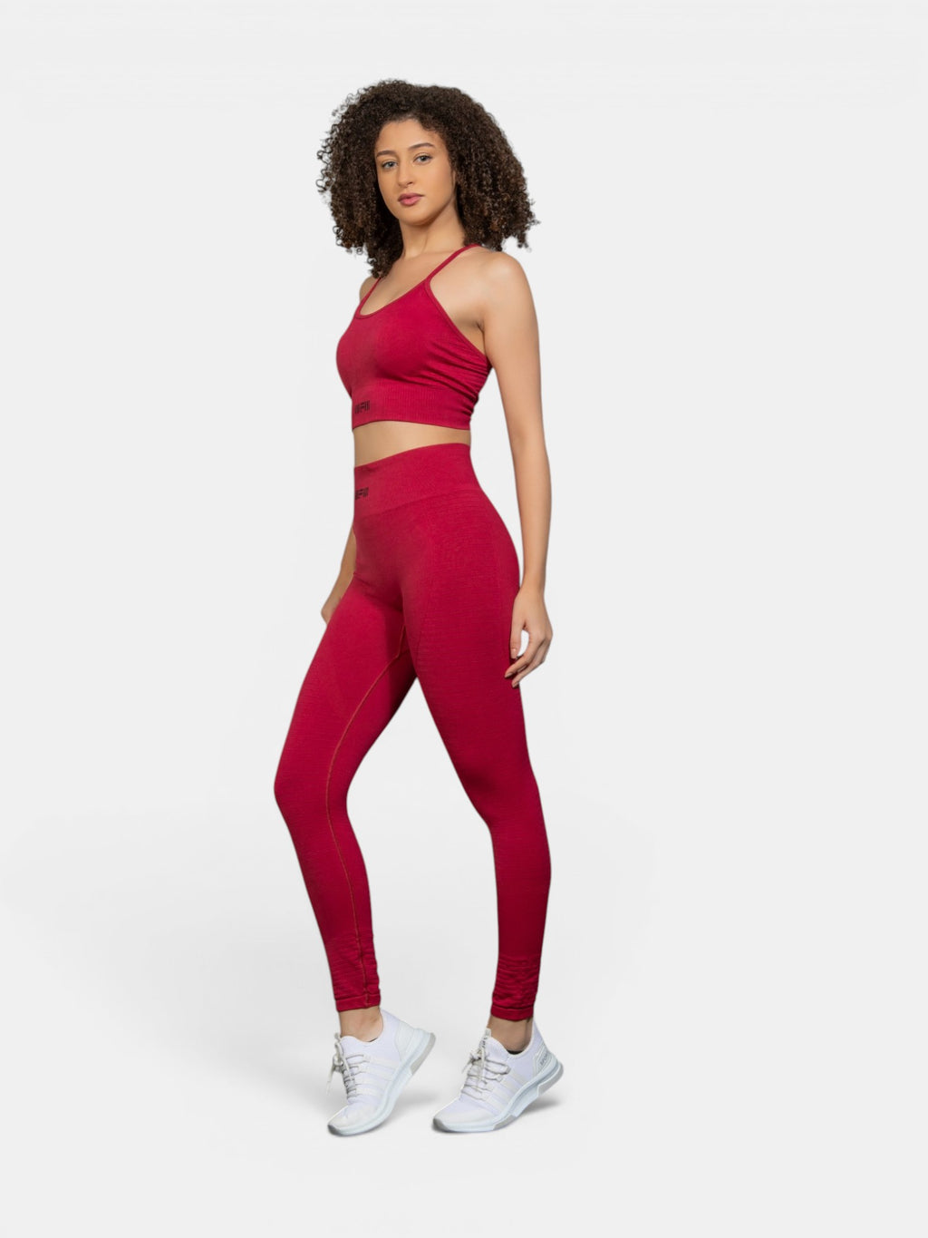 W-Lotus Seamless Strappy Cross-Back 2-Piece Yoga Workout Set (Bra & Leggings)