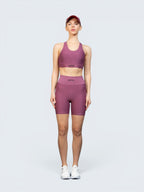 W-Wave Needle Folded Seamless Shorts Set (Bra & Shorts)