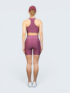 W-Wave Needle Folded Seamless Shorts Set (Bra & Shorts)
