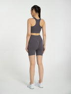 W-Line Seamless Push-Up High-Waisted Ribbed Shorts
