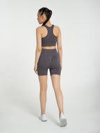 W-Line Seamless Push-Up High-Waisted Ribbed Shorts