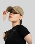 Acid-Wash Embroidered Cap (Beige)